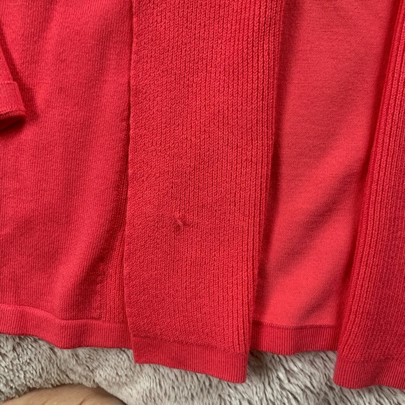 Pink Open-front Fine-knit Cardigan Large - Picture 8 of 8